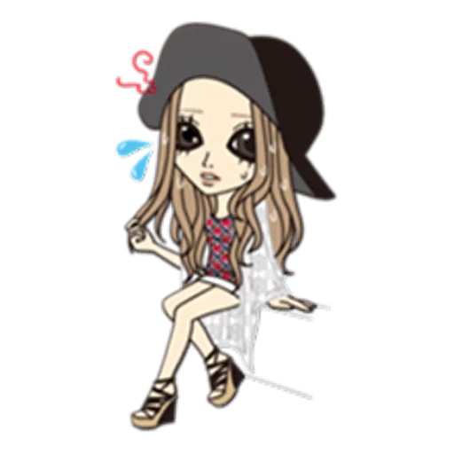 fille, image, fille, chibi cl, jolie fille