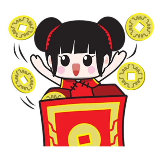 hieroglif, gong xi fa cai, tahun baru imlek, happy chinese new year, anime tahun baru salan hulka