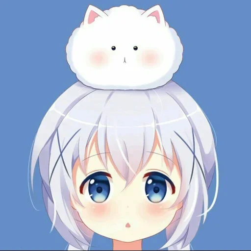 anime, kafuu chino, cetak anime, wajah fispeckt, peringkat seni anime