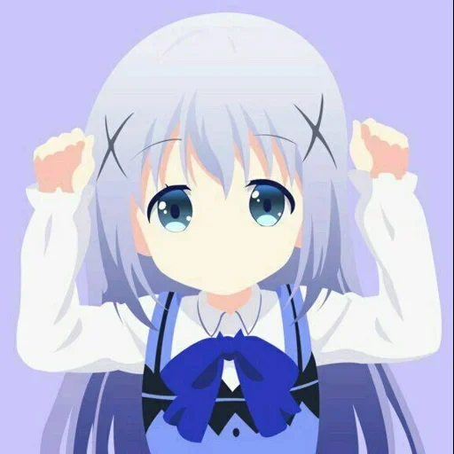 anime, mélange d'anime, anime artistique, chino kafuu, fille animée