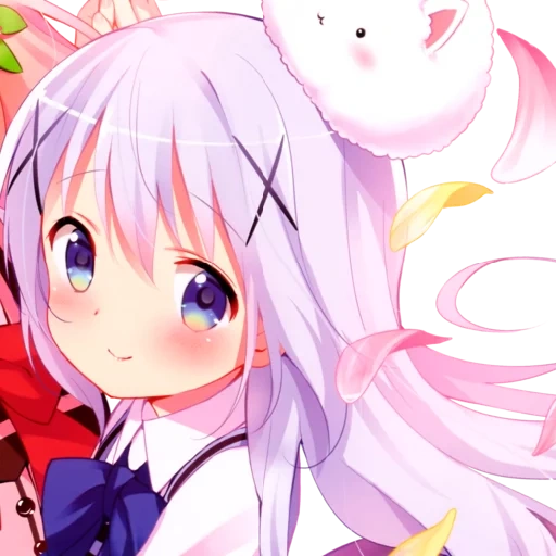 аниме аниме, аниме cute pink, аниме chino kafuu etti, gochuumon wa usagi desu ka аниме