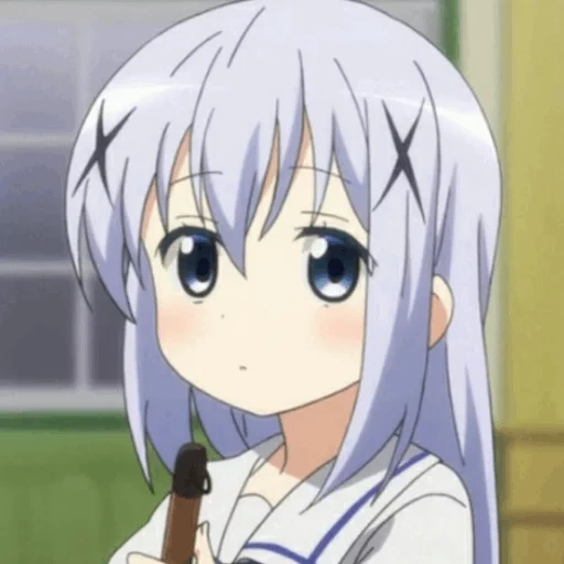 anime, anime 200x200, anime girl, personaggio di anime, chino kafuu art