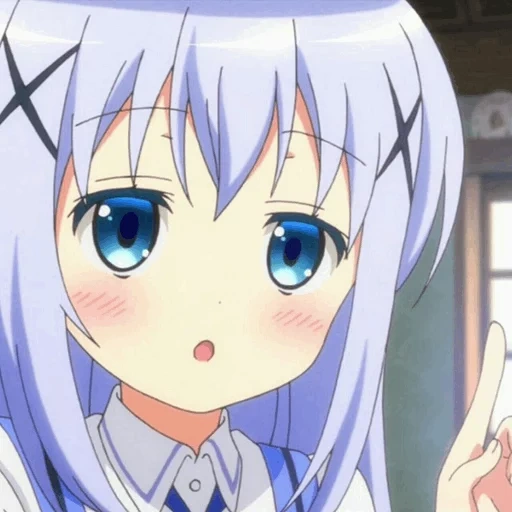 anime, chiano kafu, anime girl, anime di kafu chiano, anime gochuumon wa usagi desu ka