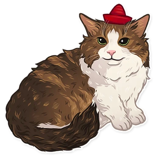 gato, gatito, cat fluffy art vector