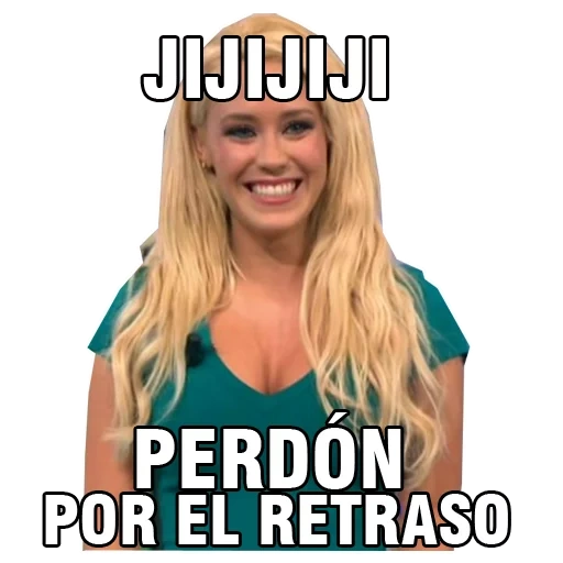 mujer joven, mujer, rubio, mujer joven, la chica se ríe un meme