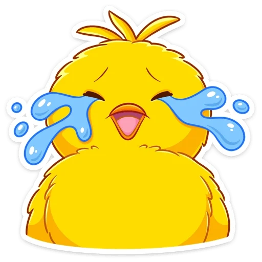 chubchik, chick, the chicken is crying, cute chicken cartoon