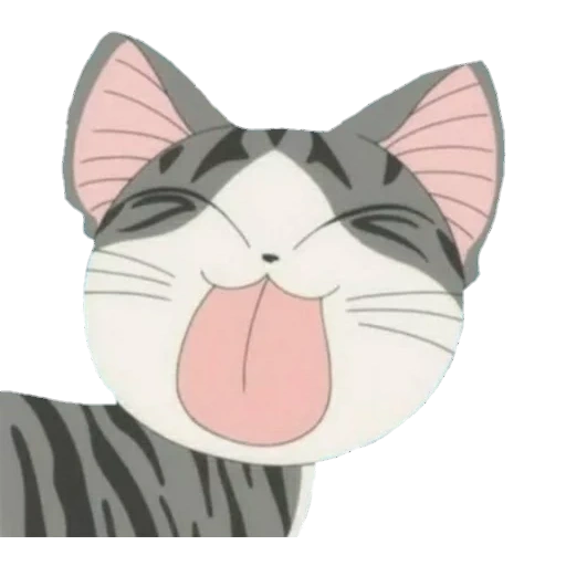 lindo hogar sabio, gato de animación extraño, chi's sweet home, animación sonriente del gato, lindo animación de gato de dibujos animados