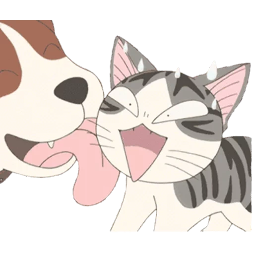anime kucing, anime kucing, anime kucing dan anjing, anime kucing lucu, pola kucing anime