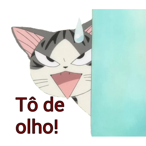 gato, anime gato, sim um anime de gato, doce moldura doméstica do chi, lar