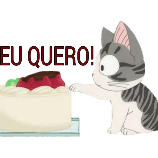 cat, cat chiy, chii kitten, lovely anime cats, the cake of anime cat