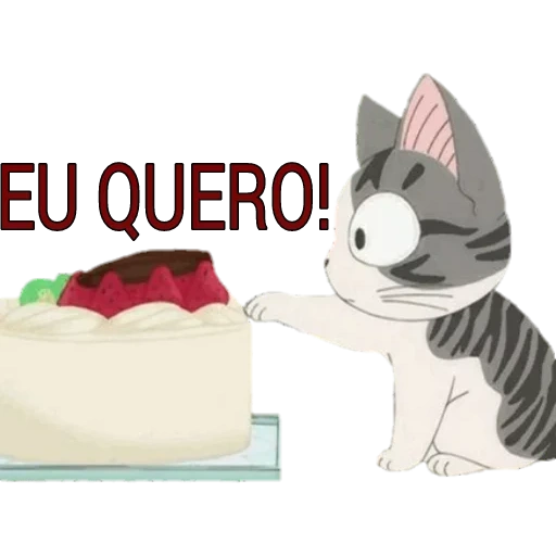 gato, gato chiy, chii kitten, lindos gatos de anime, o bolo do gato de anime