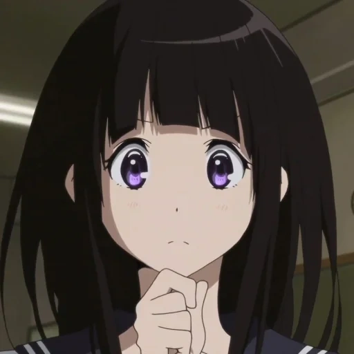 hyouka, chitanda, eru chitanda, chica de animación, personajes de animación