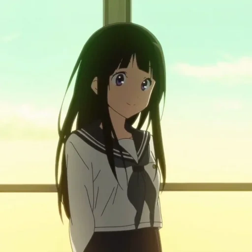 hyouka, anime di chitanda, chitanda hyouka, i personaggi degli anime, fiore di ciliegio hekachi danda