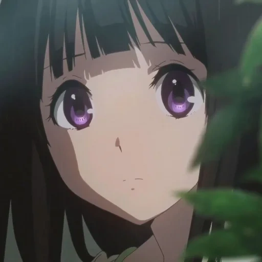 chitanda iran, cartoon cute, anime hyouka, chitanda animation, cartoon characters