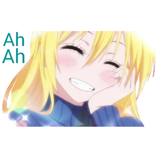 anime smile, anime girl, cartoon character, anime blink, anime girl blinks