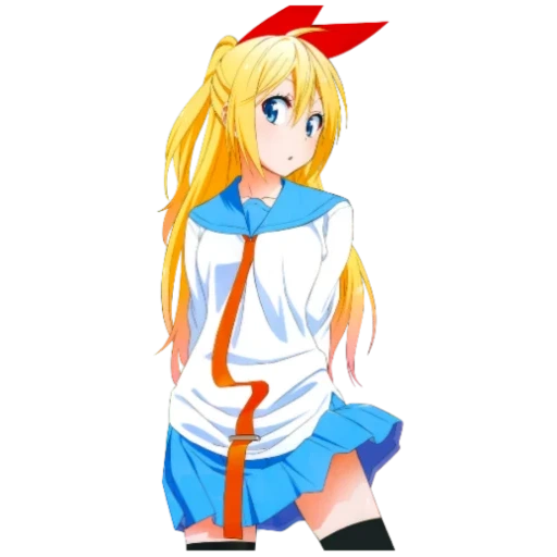 chitoge, nisekoi, anime rijing, chidoga sirizaki, chitoge kirisaki