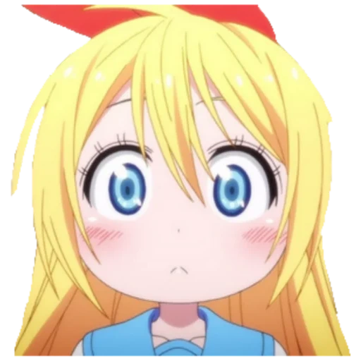 chitoge, nisekoi, menina anime, xirizo muchido, animação qizaki qidohe