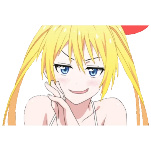 nisekoi, meme rijing, anime girl, rendering anime qizaki zhidoga