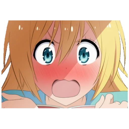 día, anime, animación, papel de animación, chitoge kirisaki zundere