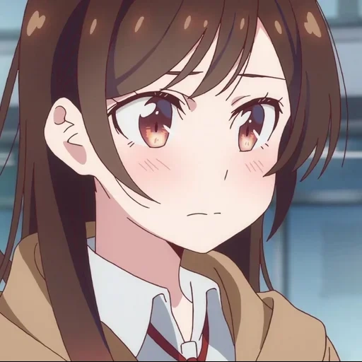 anime girls, anime characters, mizuhara chizuru, mizuhara chizura is crying, kanojo okarishimasu anime