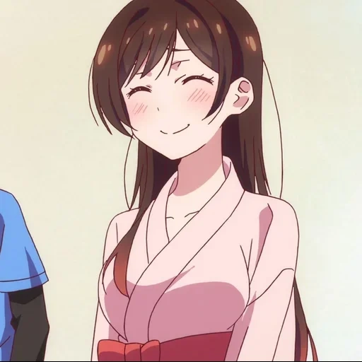 chicas de anime, chica anime, personajes de anime, chizur mizuhara, kanojo okarishimasu 7 episodio