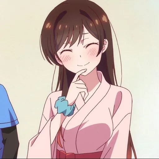 chizulu senpai, anime girl, animation outfu chizulu, animation de miwon chiamura, kanojo okarishimasu saison 1