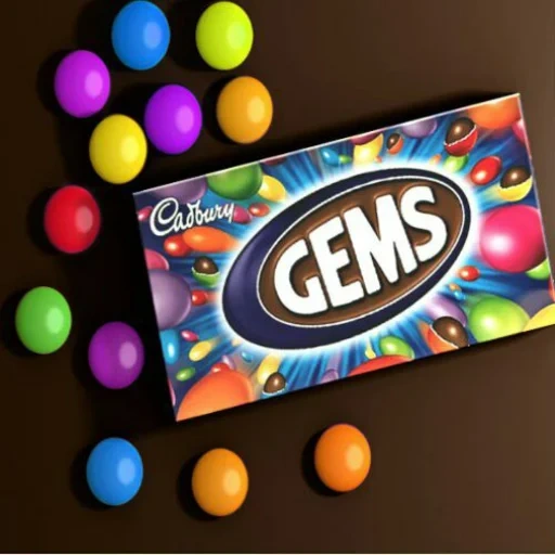 gems cadbury, skittles ha un sapore, skithls dolce calore, pulsanti di cioccolato cadbury, nestle smarties sweets