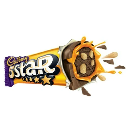cadbury 5 star, cioccolato batonchik, bar bouti, barrette di cioccolato, cadbury dairy milk 5 star