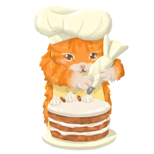 gato anaranjado, panqueques de gato