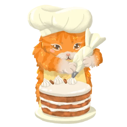 chat roux, crêpes de chat