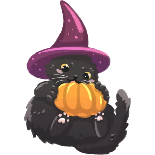 víspera de todos los santos, gato de bruja, calabaza de halloween, dibujos halloween