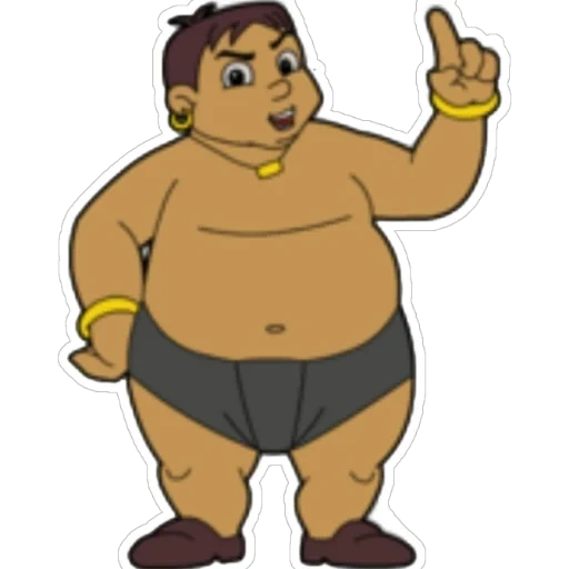 anime, chhota bheem, belly fat cartoon, karakter choto biim, gambar karakter