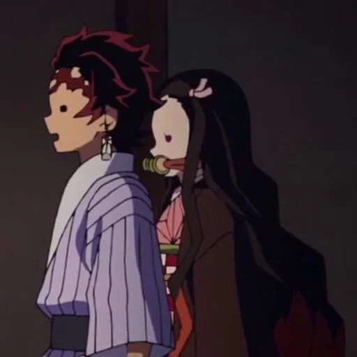 demonios de descarga de cuchillas kimetsu no yaiba, anime blade cutting demons, decado de la cuchilla demonios episodio 8, tanjiro nezuko y zenitsa, demonios de la cuchilla limpiando la hoja de tanjiro