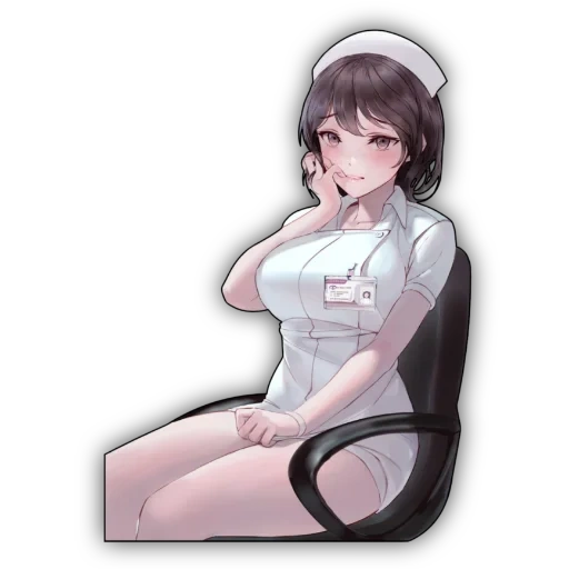 enfermera, arte de anime, enfermera de anime, choibi representa el arte