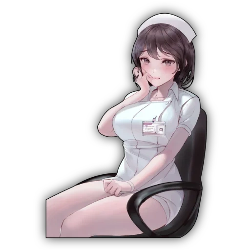 nurse, anime art, anime nurse, choibi represents art