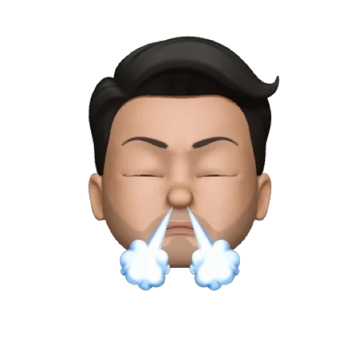 азиат, memoji, человек, airpods pro, memoji apple