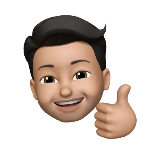 asia, memoji, memoji korea, memoji tim kuk, potongan rambut pendek emoji coklat brown