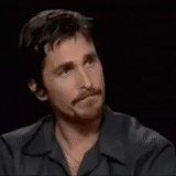 christian bale, volume of selleck of youth, christian bale nods his head