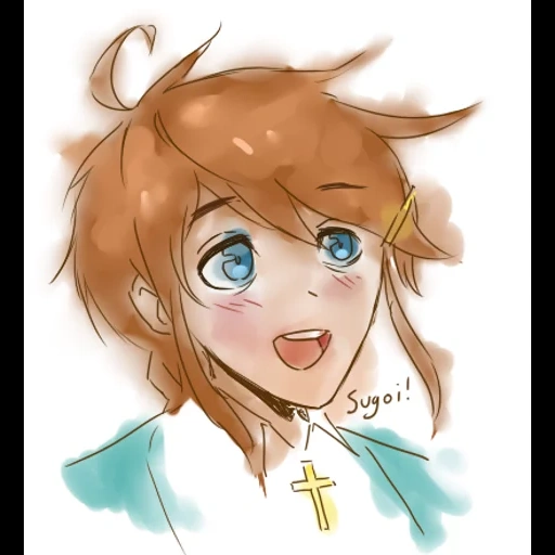 christ chan, christ chan, dessins d'anime, fille animée, deus vult christ-chan