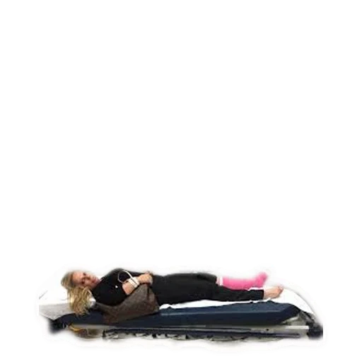 materasso, ragazza pose shawasana, tavolo massaggio materasso, esercizi di back-boat, bestway restaira air bed gonfiabili bed