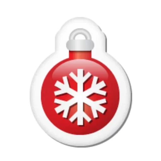 schneeflockensymbol, neujahrsikone, neujahrsikonen, weihnachtsbaumdekorations ikone, red u bahn symbol mit schneeflocken