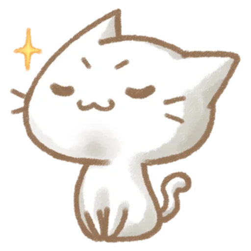 gato, gato fruncido, gatos kawaii, gato feliz