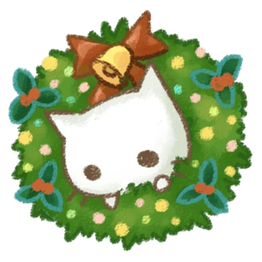 gato, jengibre de año nuevo, favicon navidad de un gato