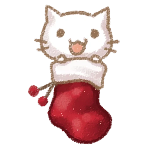 gato, ei gatinha, gato de natal, personagens de hallow kitty