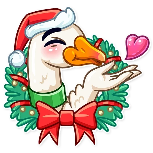 oca, goose di capodanno, oca di natale, goose of the new year's cap, vkontakte christmas goose