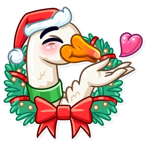 ganso, ganso de ano novo, christmas goose, boné de ano novo de ganso, ganso de natal vkontakte