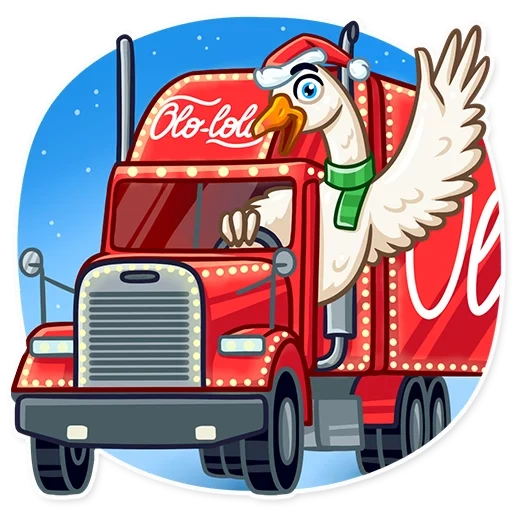 oca di natale, truck di cazzi di coca, coca cool cool vector truck