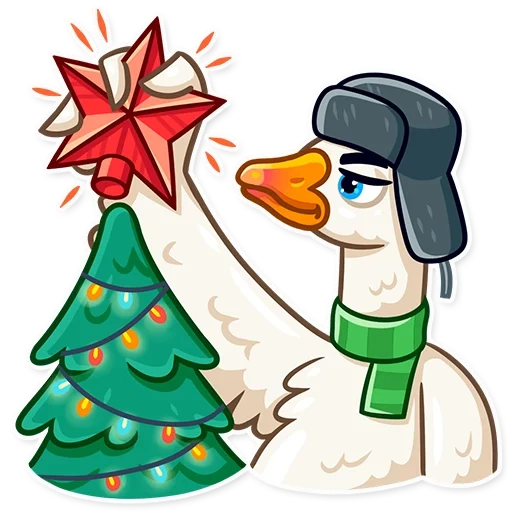 goose, christmas goose, vkontakte christmas goose