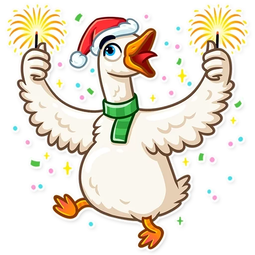 angsa, ayam, ayam putih, christmas goose
