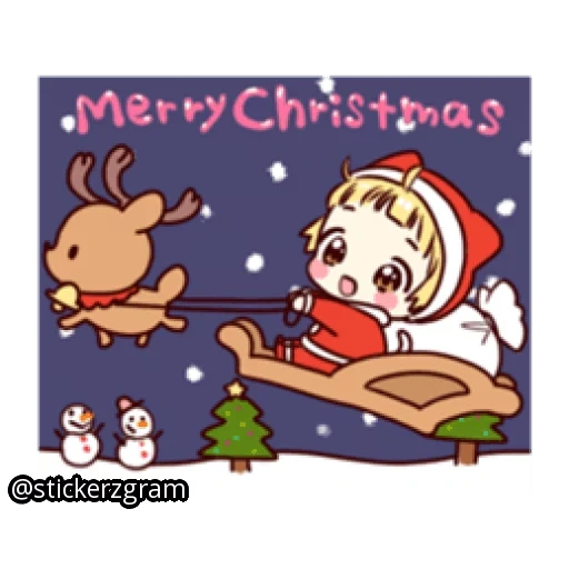 anime, vektor santa claus, merry christmas, christmas, milk mocha christmas